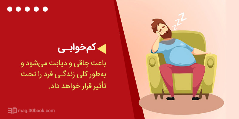 مردی در حال چرت زدن و توضیح کم خوابی