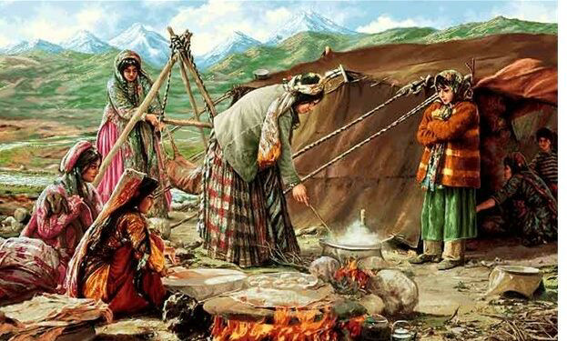 تابلویی از عشایر روستایی