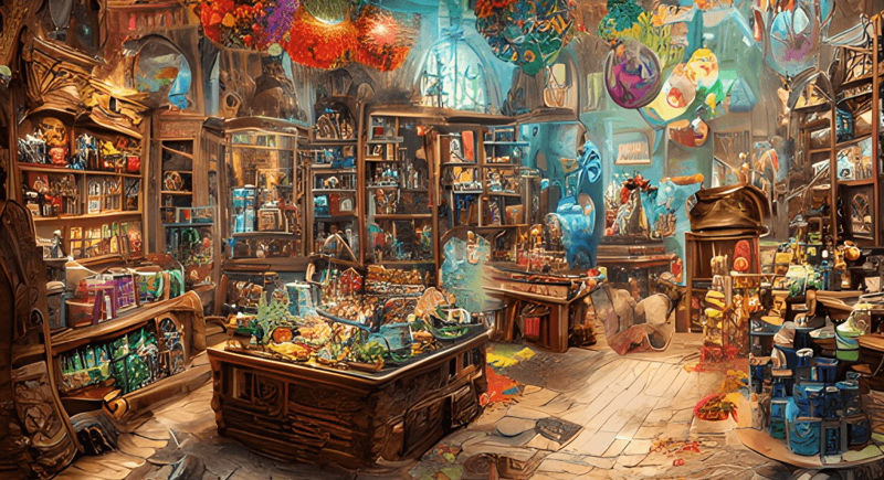 تصویری از مغازه جادویی