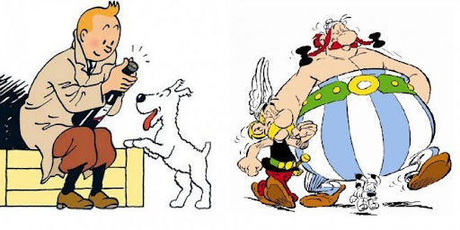 معروفترین کمیکهای فرانسوی-بلژیکی: تنتن (Tintin)، آستریکس (Asterix)