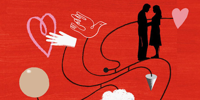 یک تصویر با پس زمینه قرمز